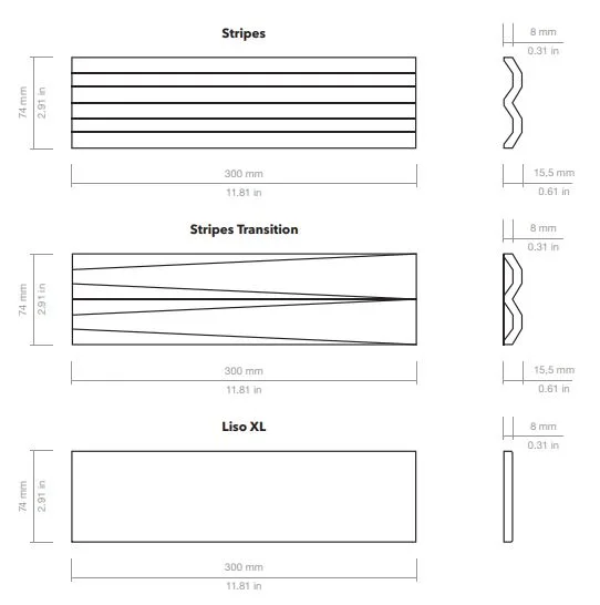 Wow Liso XL Greige Stone Matt 7,5x30