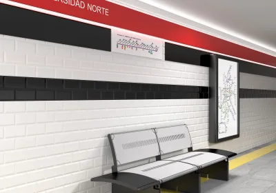 Altair Madrid Metro Rojo Brillo 7,5x15