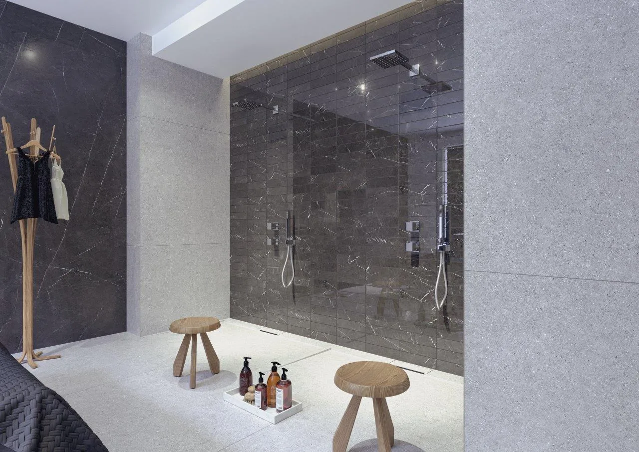 Cifre Marble Line Hexagono Diamond Gold Brillo 15x17