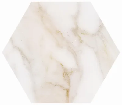 Cifre Marble Line Hexagono Diamond Gold Brillo 15x17