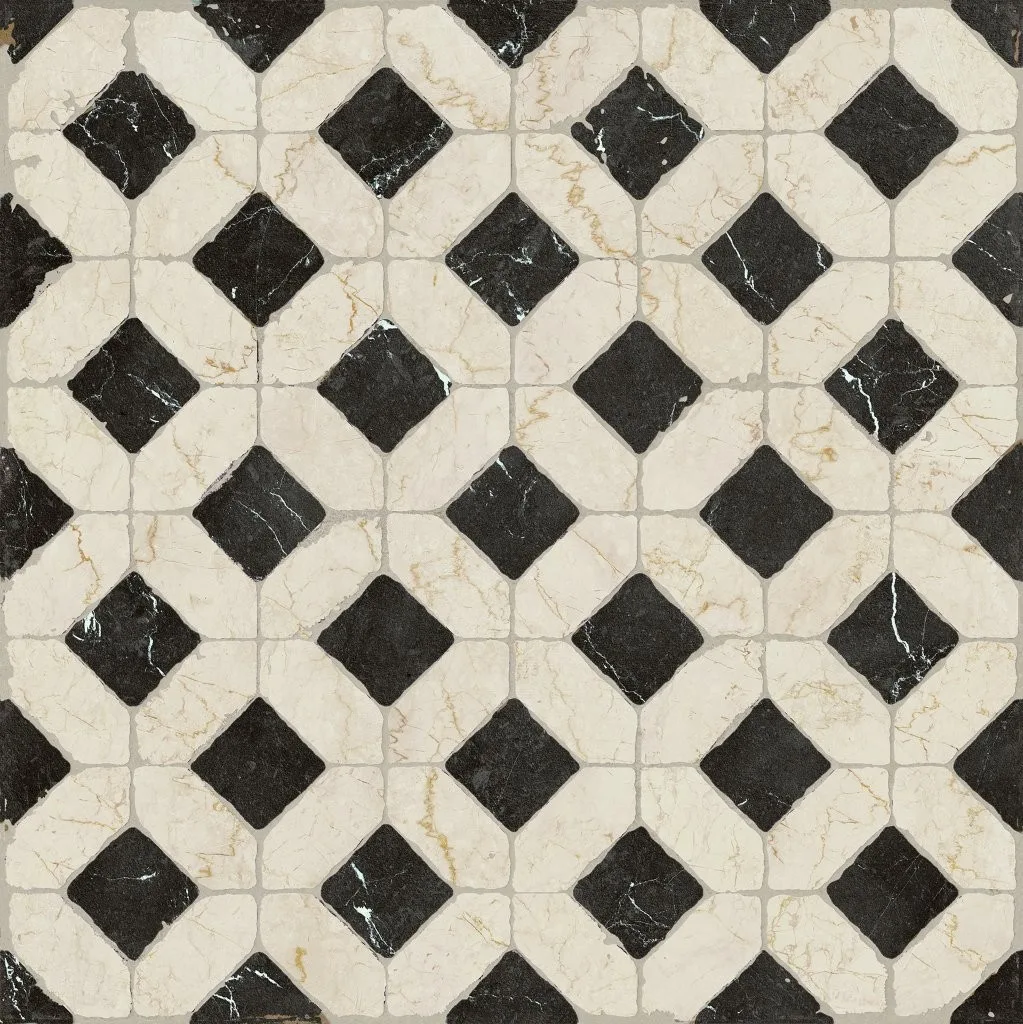 Unicomstarker Marmorea Domus Aurea Nero Marquina Ret. 60x60