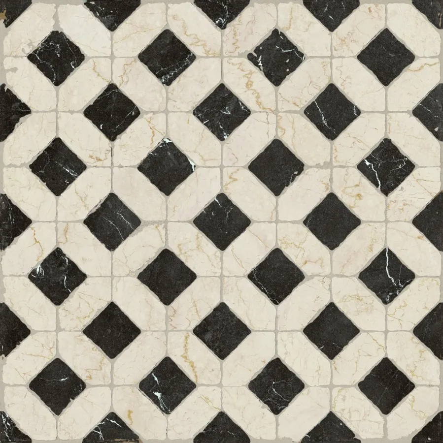 Unicomstarker Marmorea Domus Aurea Nero Marquina Ret. 60x60