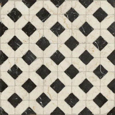 Unicomstarker Marmorea Domus Aurea Nero Marquina Ret. 60x60