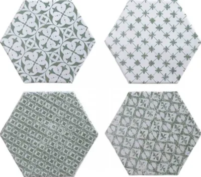 Cevica Marrakech 4 Décor mix Verde 15x15