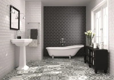 Ceramica Antiga Metro Black 7,5x15