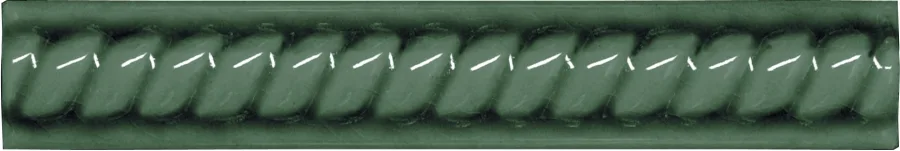 Adex Modernista Trenza 2,5x15 C/C Verde Oscuro