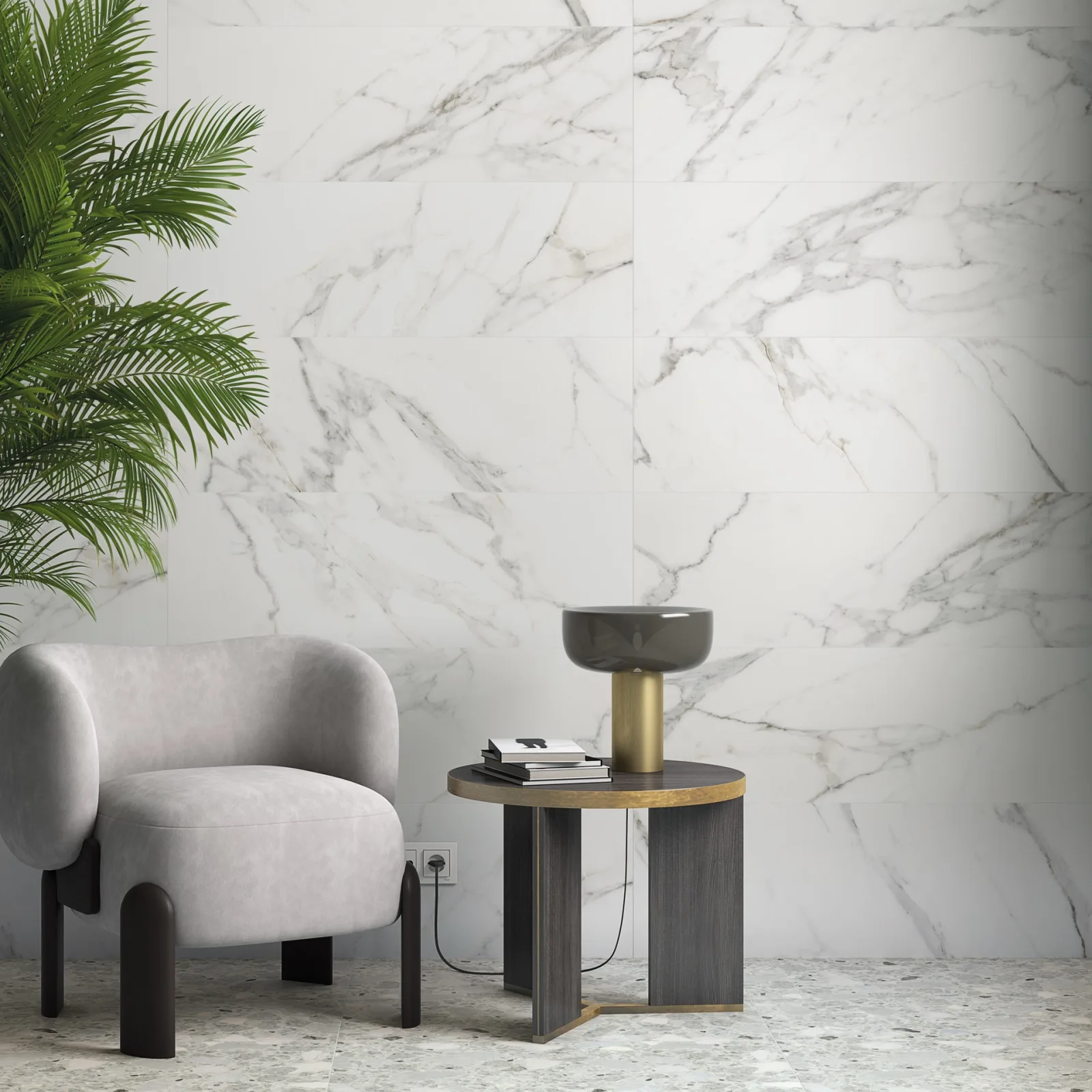 Vives Monaco-R Gris Antideslizante 80x80