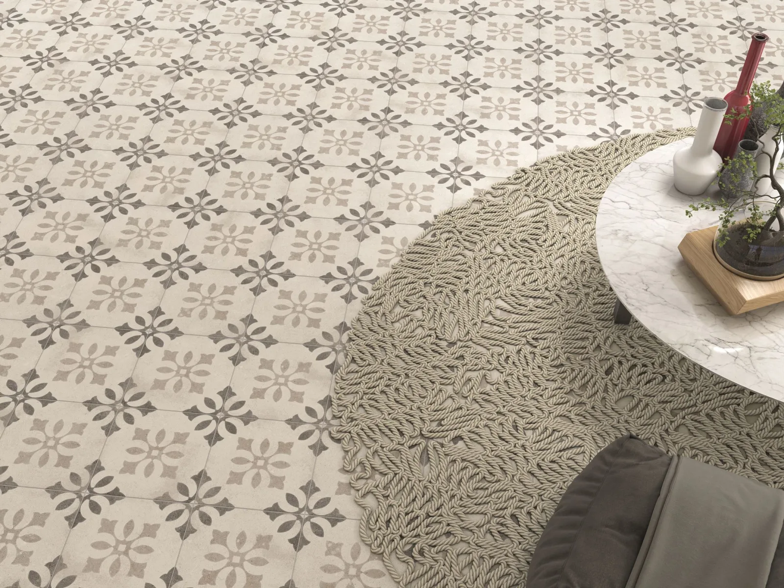 Vives Nassau Pukao Blanco 20x20
