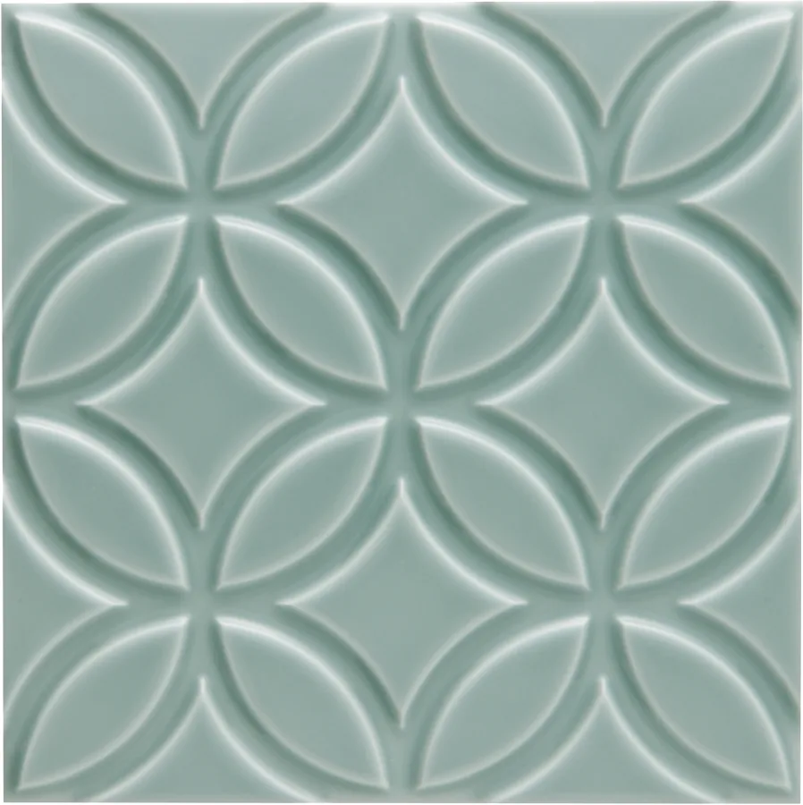 Adex Neri Liso Botanical Sea Green Z 15x15