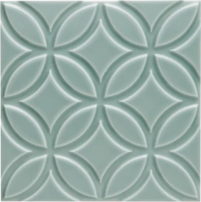 Adex Neri Liso Botanical Sea Green Z 15x15