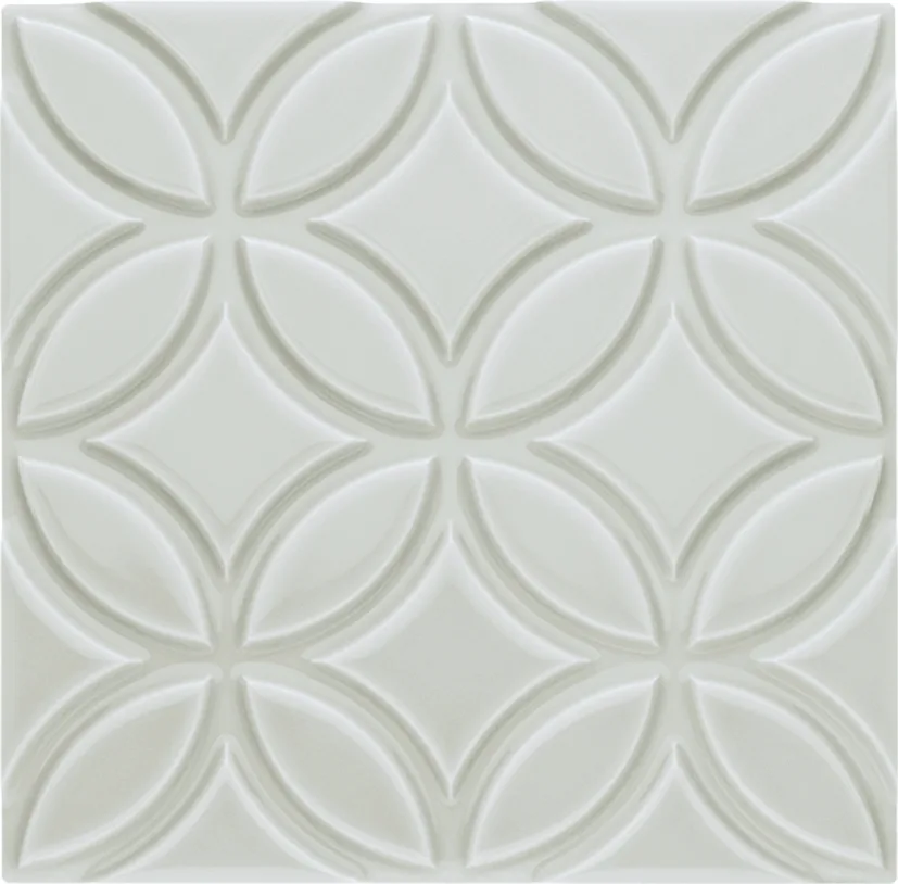 Adex Neri Liso Botanical Silver Mist 15x15