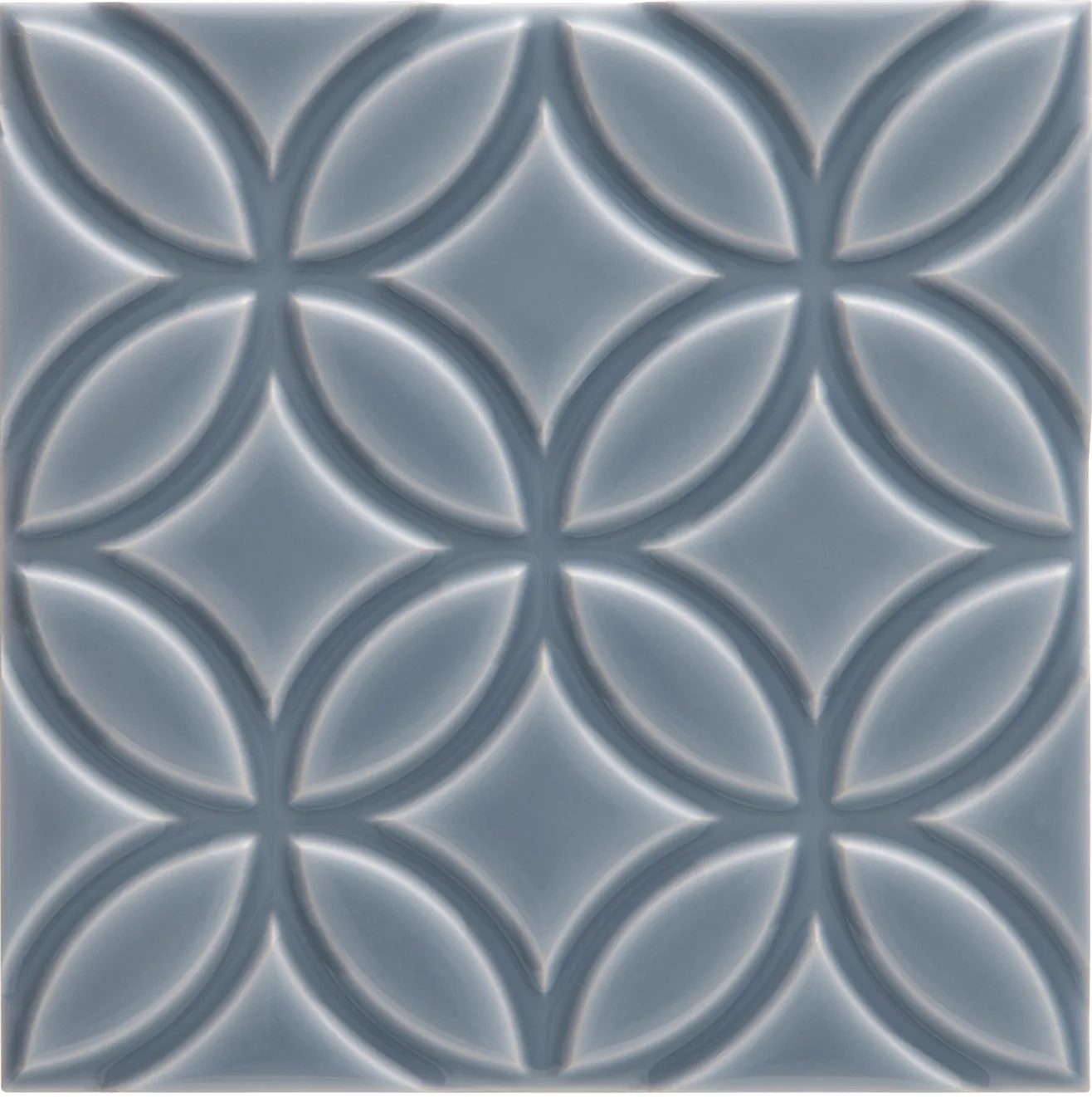 Adex Neri Liso Botanical Storm Blue 15x15