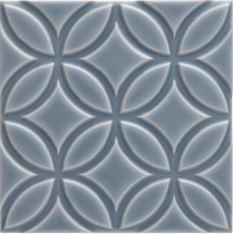 Adex Neri Liso Botanical Storm Blue 15x15