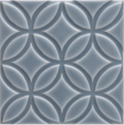 Adex Neri Liso Botanical Storm Blue 15x15