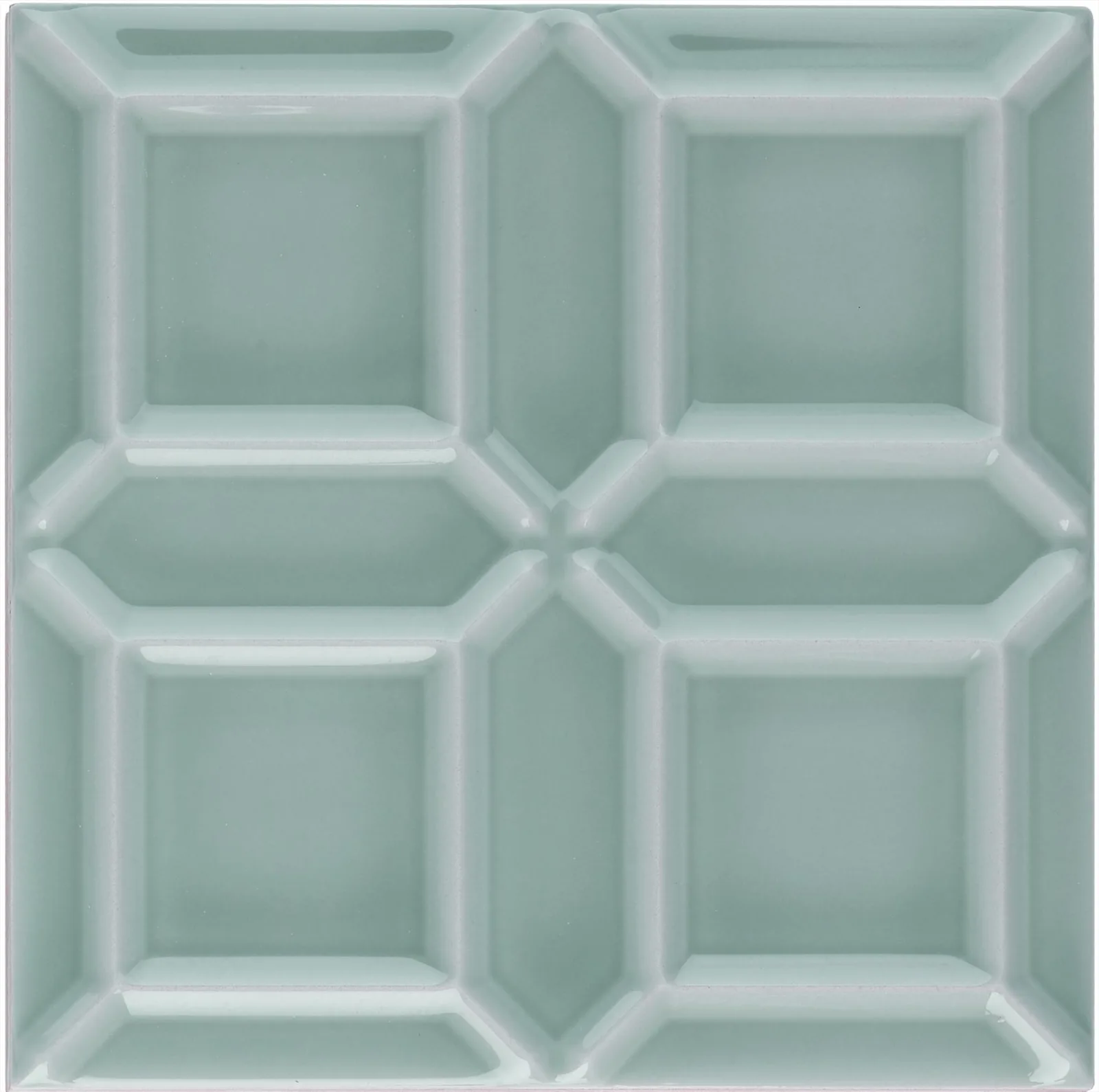 Adex Neri Liso Edge 15x15 Sea Green