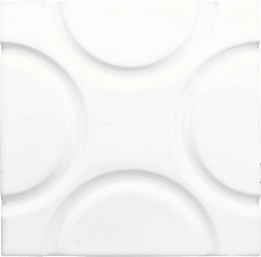 Adex Neri Liso Geo Blanco Z 15x15