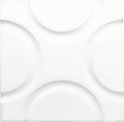 Adex Neri Liso Geo Blanco Z 15x15