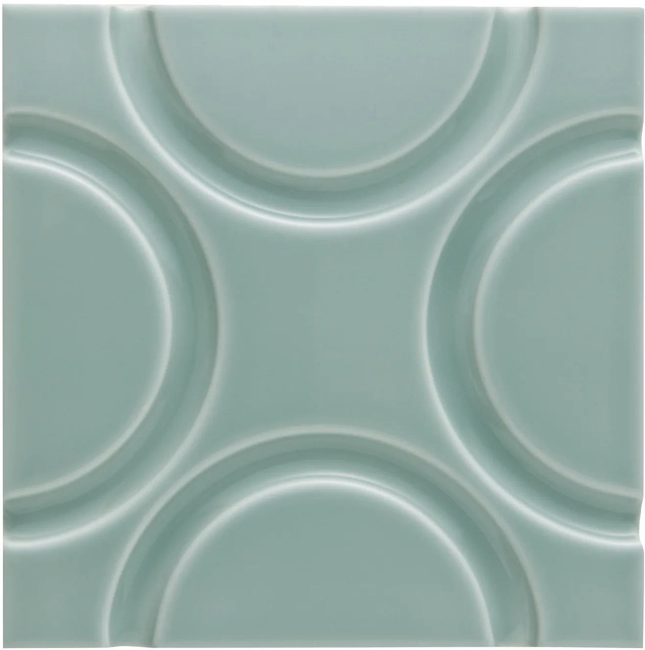 Adex Neri Liso Geo Sea Green 15x15