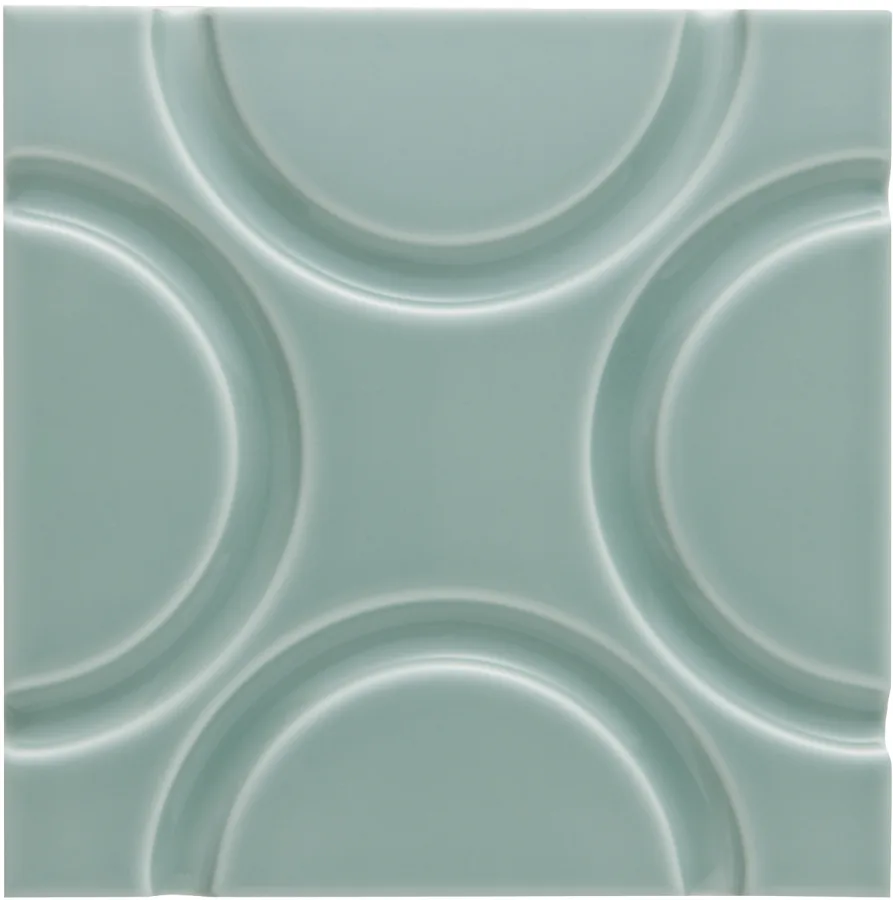 Adex Neri Liso Geo Sea Green 15x15