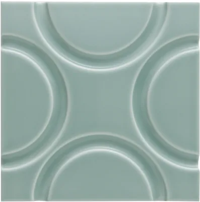 Adex Neri Liso Geo Sea Green 15x15