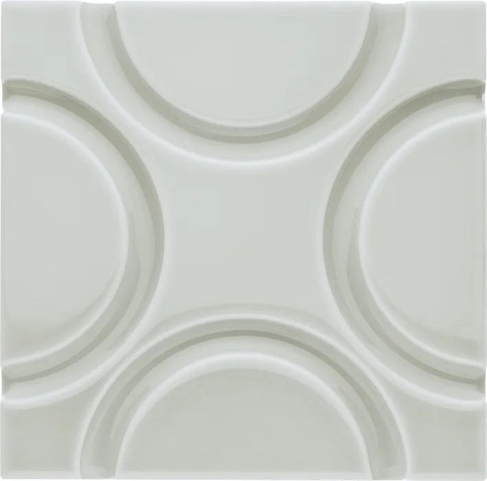 Adex Neri Liso Geo Silver Mist 15x15