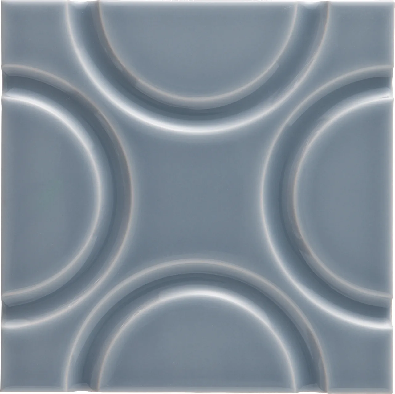 Adex Neri Liso Geo Storm Blue 15x15
