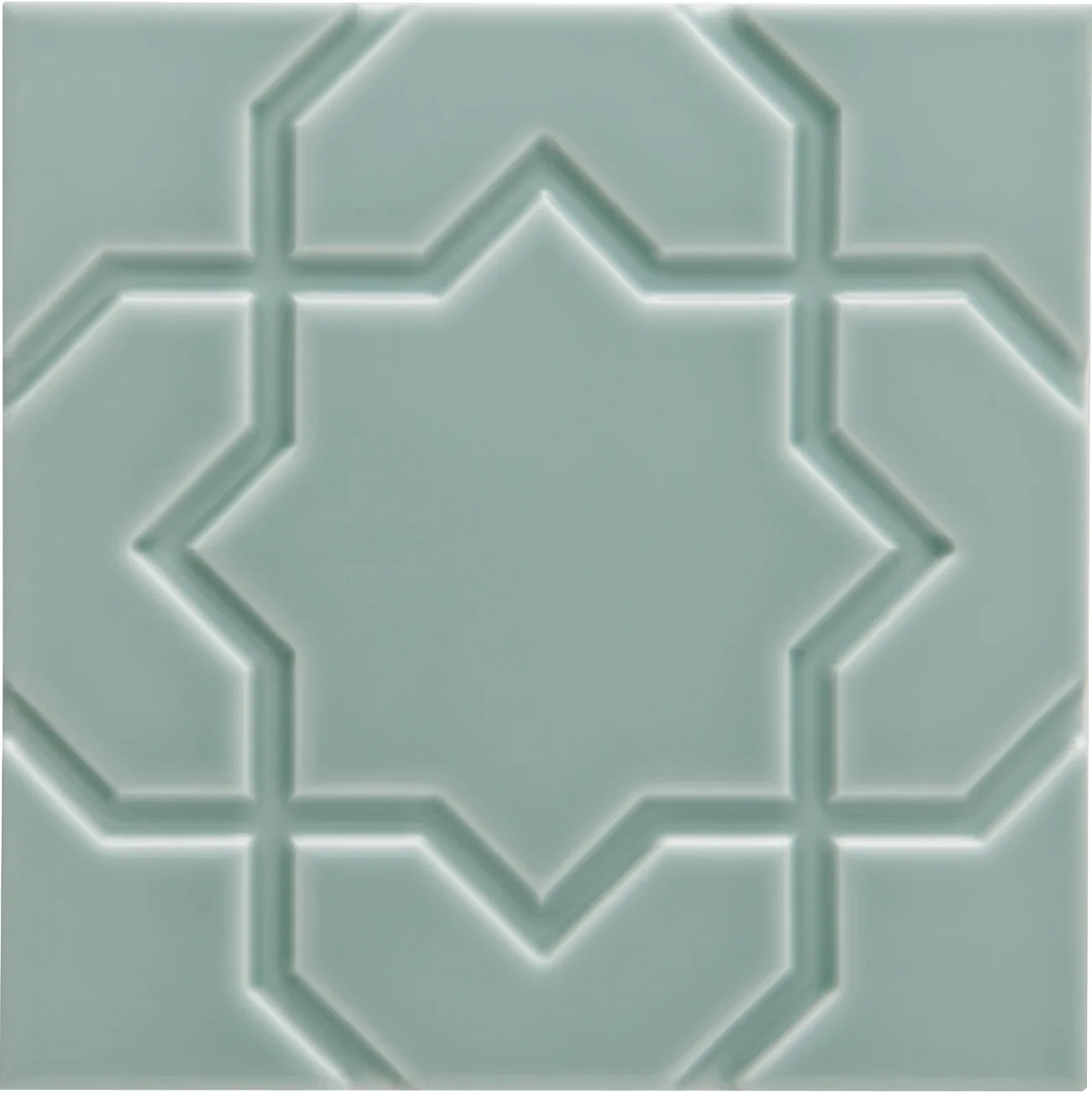 Adex Neri Liso Star 15x15 Sea Green