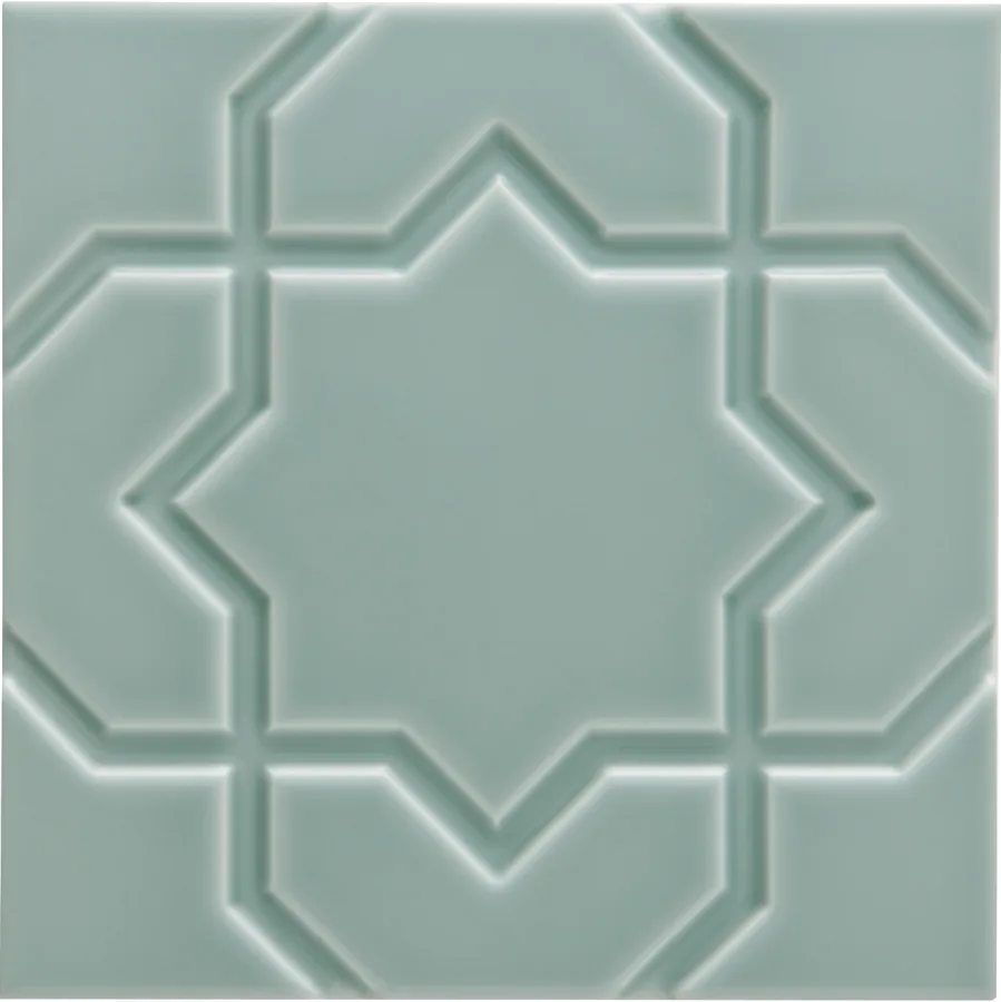 Adex Neri Liso Star 15x15 Sea Green