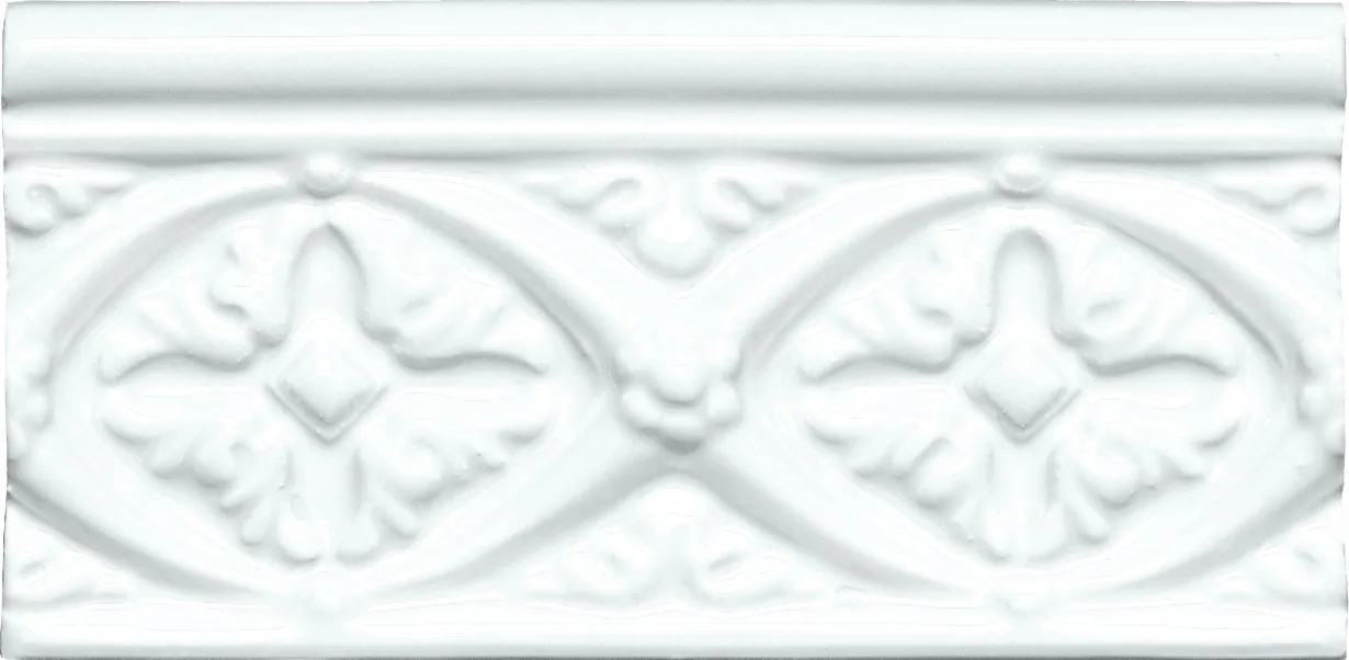 Adex Neri Relieve Bizantino 7,5x15 Blanco Z