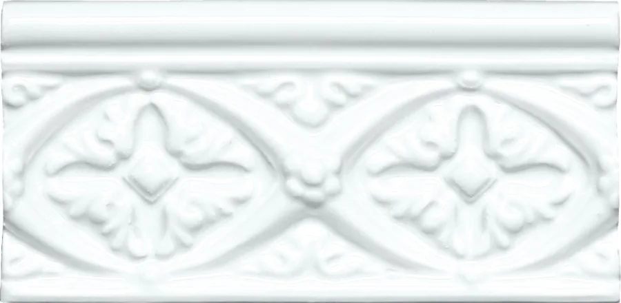 Adex Neri Relieve Bizantino 7,5x15 Blanco Z