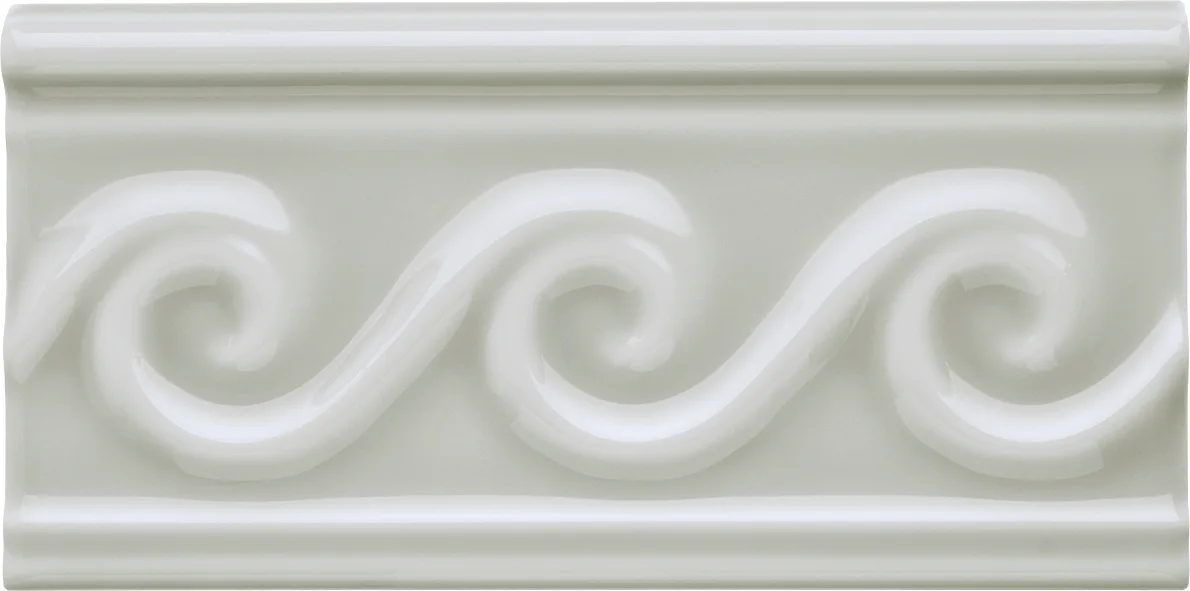 Adex Neri Relieve Olas 7,5x15, Silver Mist
