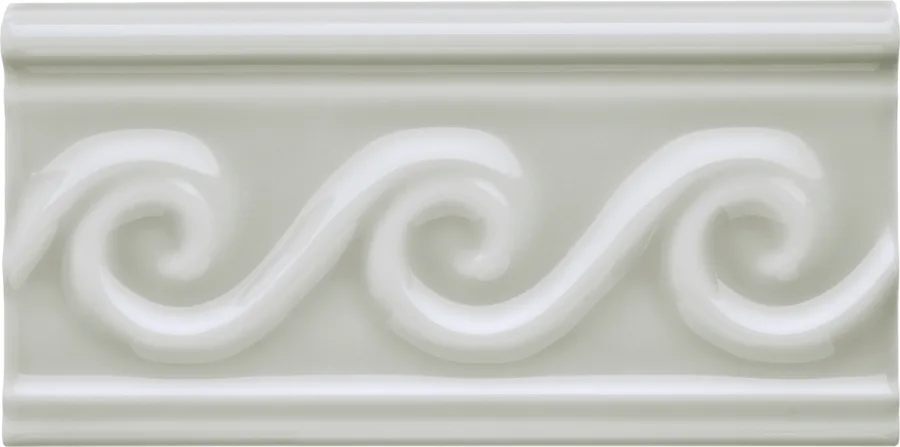 Adex Neri Relieve Olas 7,5x15, Silver Mist