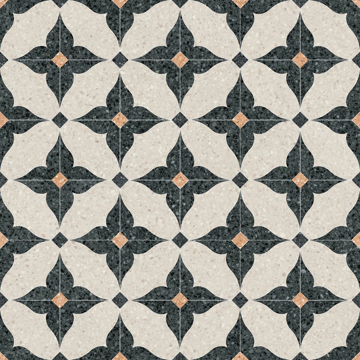Vives Niza Octógono Cerbere Negro 20x20