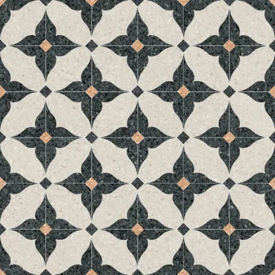 Vives Niza Octógono Cerbere Negro 20x20