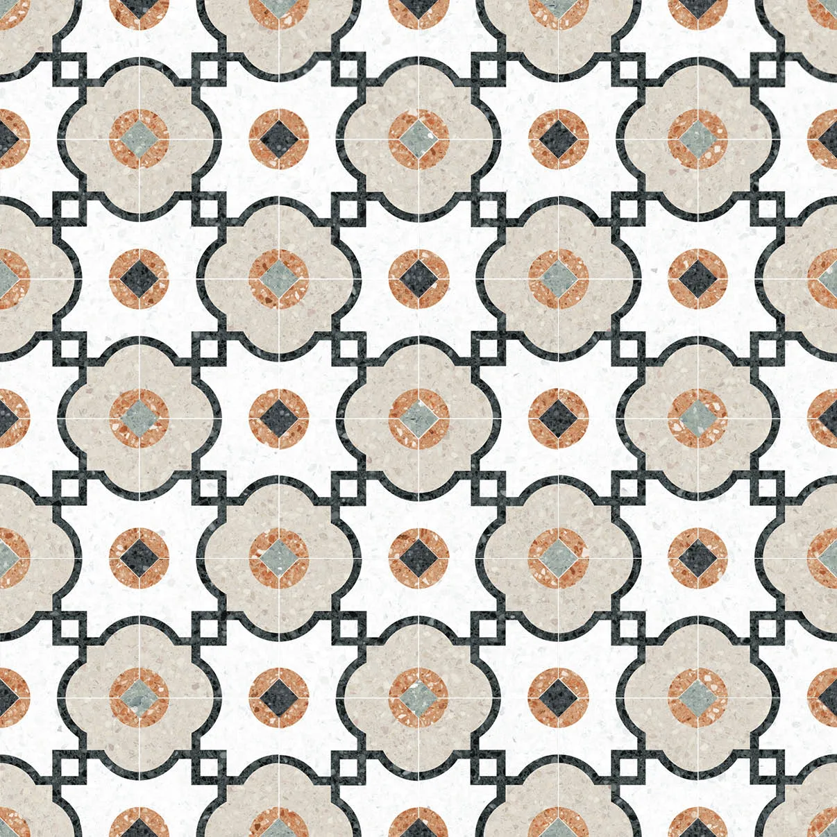 Vives Niza Octogono Grimaud Multicolor 20x20