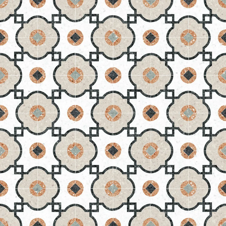 Vives Niza Octogono Grimaud Multicolor 20x20