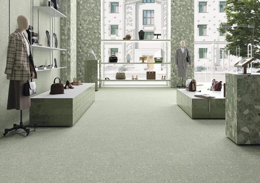 Vives Niza-R Verde Antideslizante 80x80