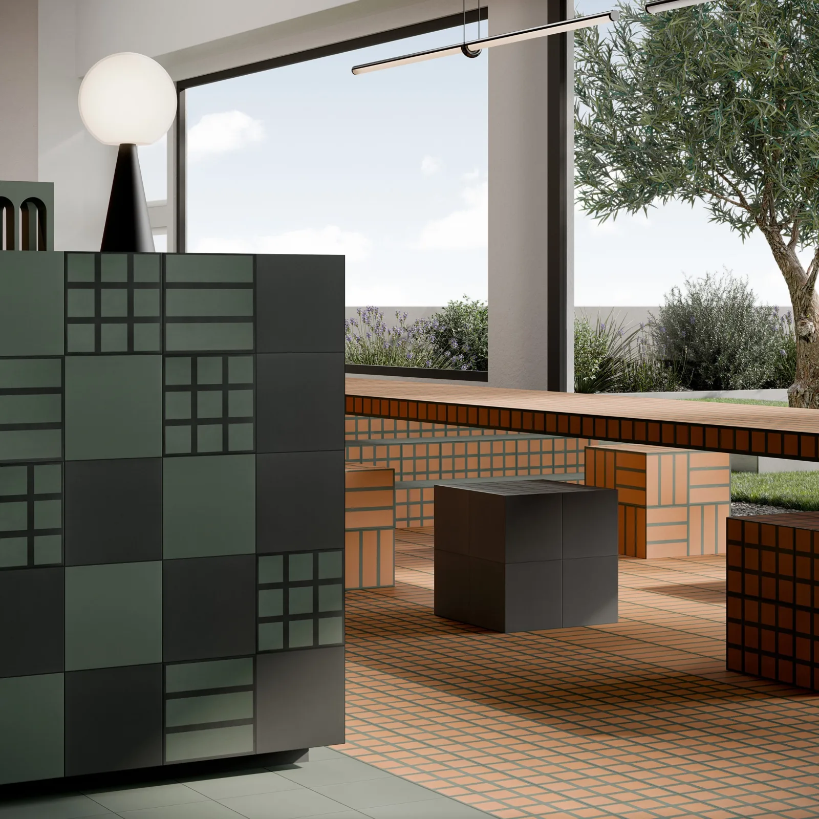 Quintessenza Oltre Base Verde 18,6x18,6