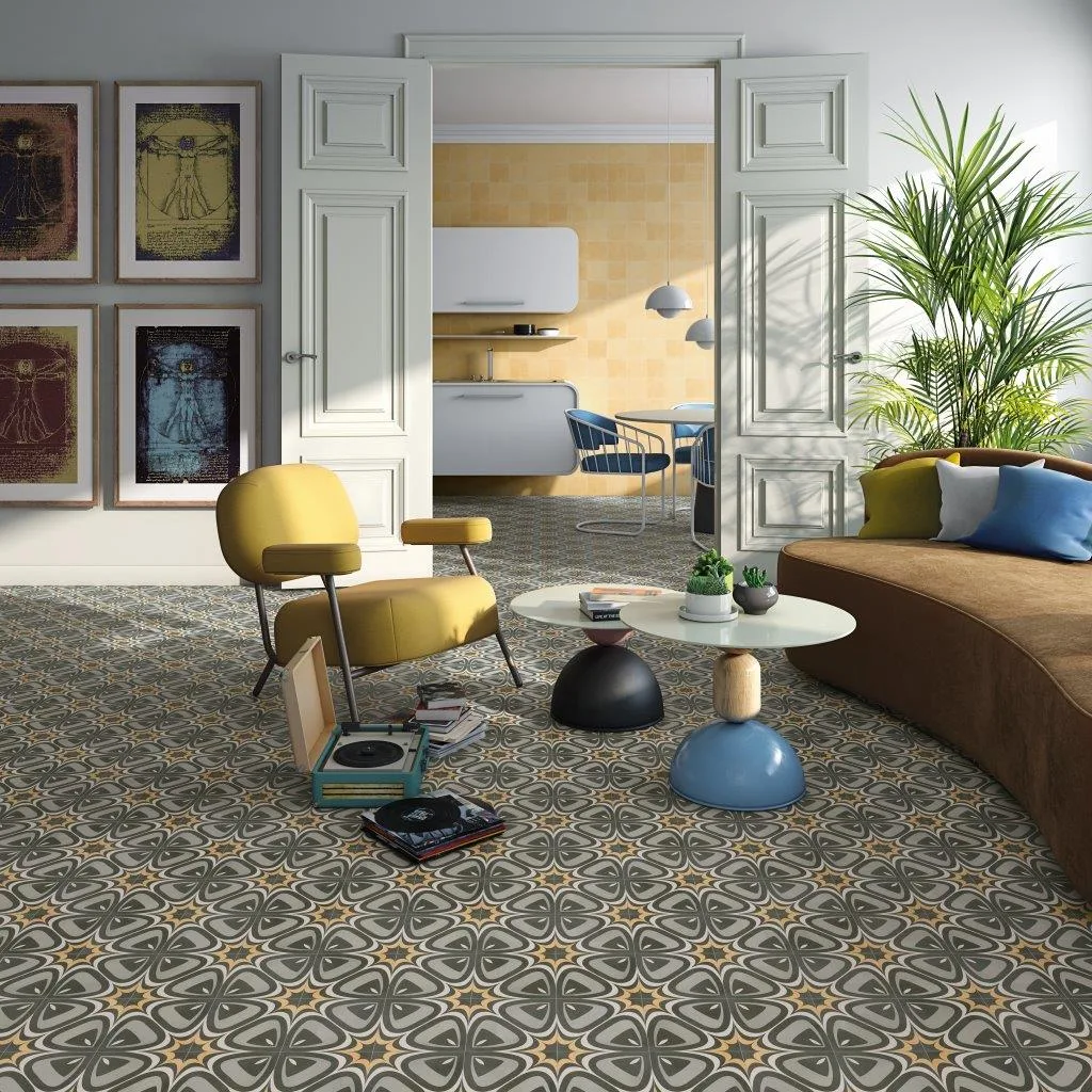 Vives Pop Tile Sixties Marengo 15x15