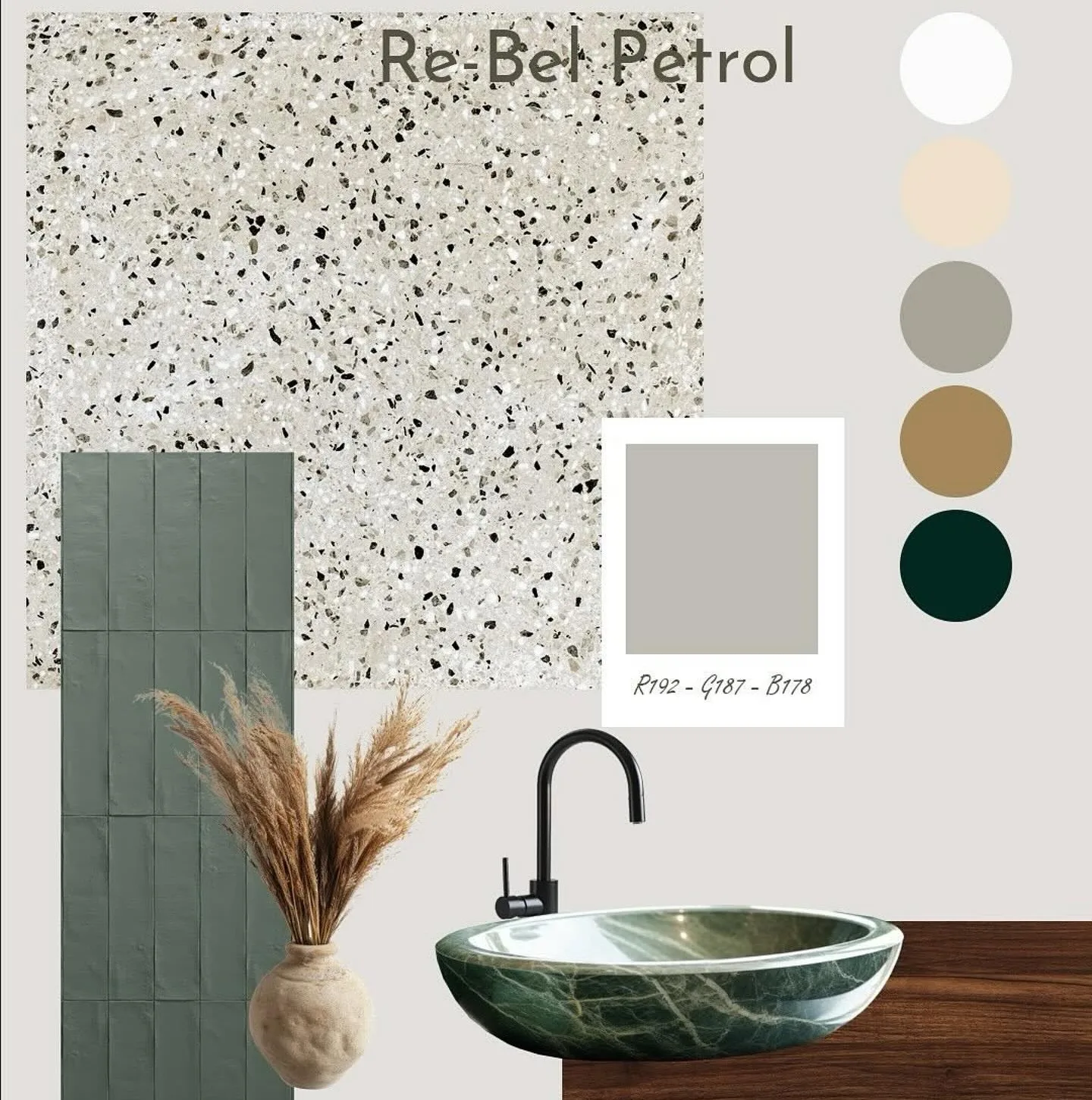 Revoir Paris Re-Bel Petrol 60x60