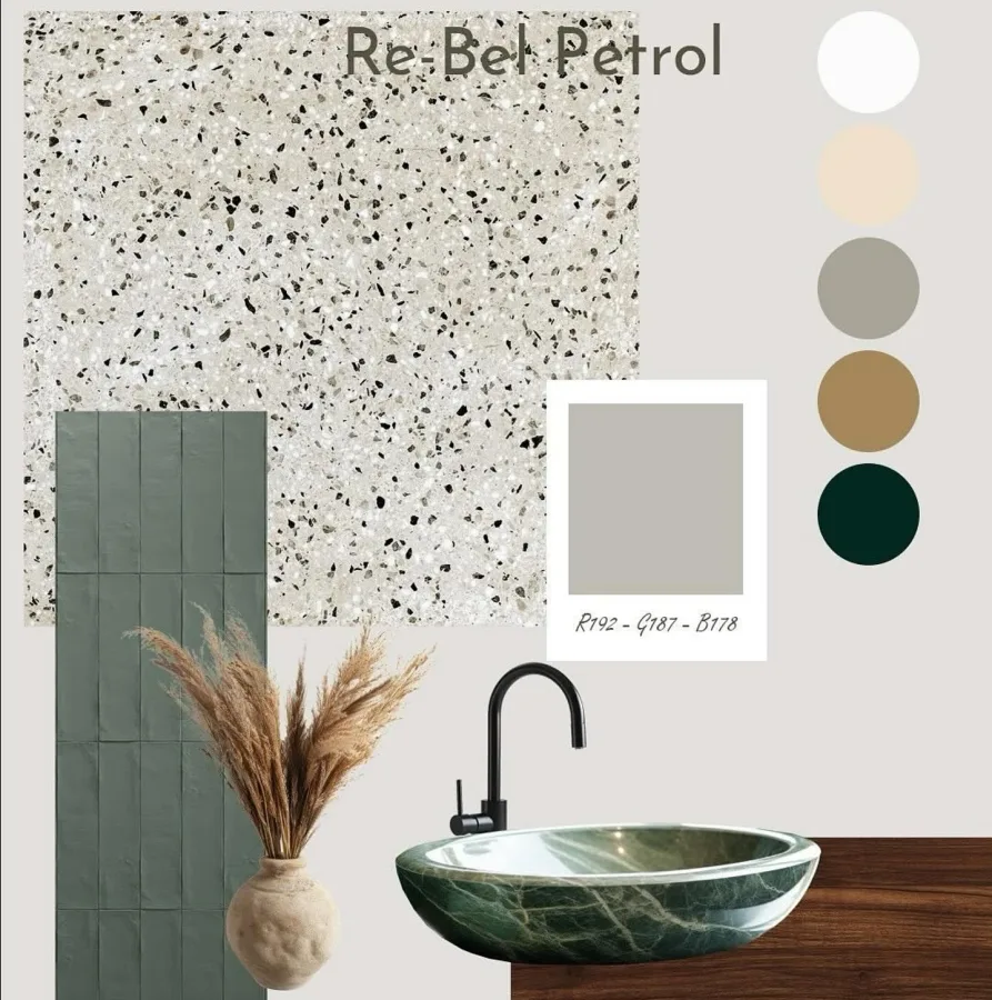 Revoir Paris Re-Bel Petrol 60x60 (RR6009)