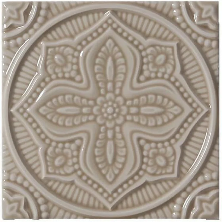 Adex Studio Relieve Mandala Planet 14,8x14,8 Silver Sands