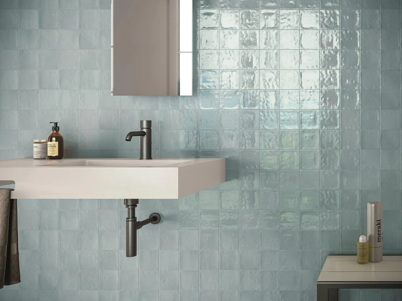 Cifre Zellige Classique Aqua 10x10