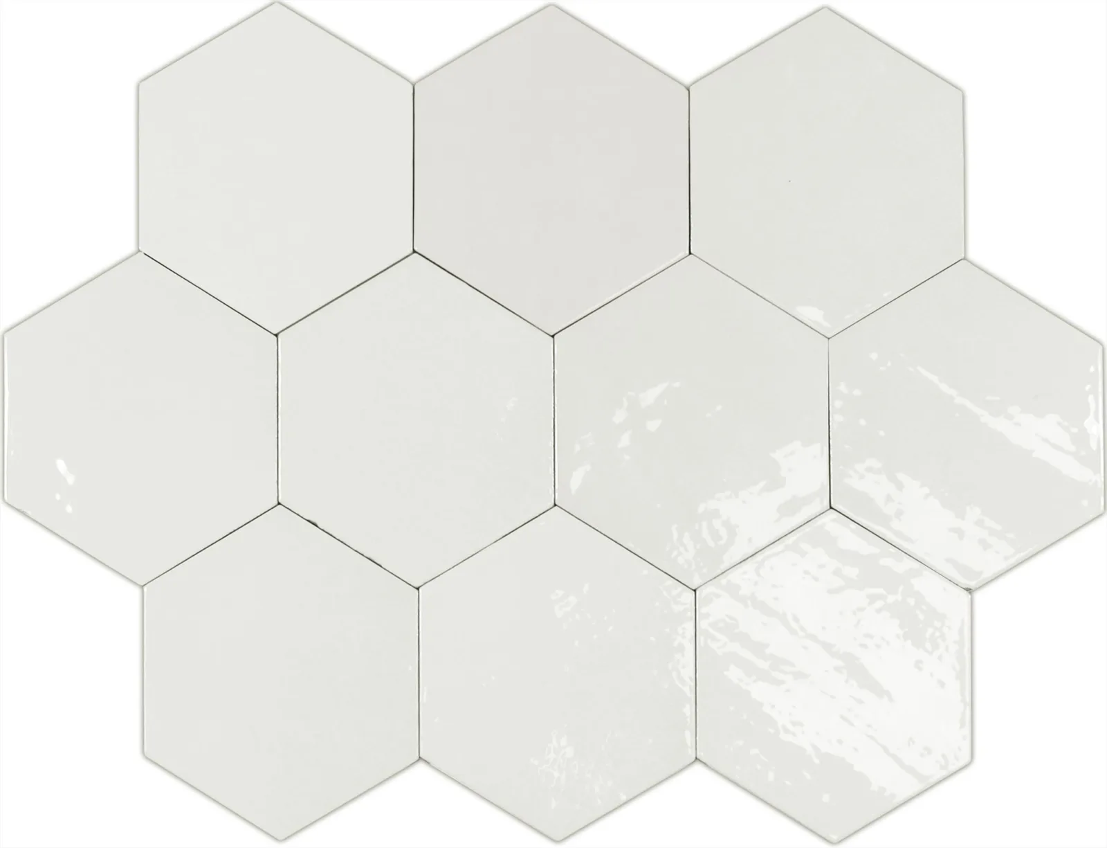 Wow Zellige Hexa White 10,8x12,4