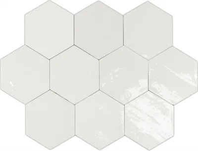Wow Zellige Hexa White 10,8x12,4