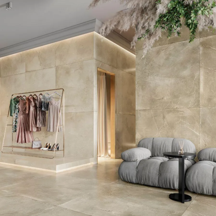 Bojules Pangea Beige mat 120x120