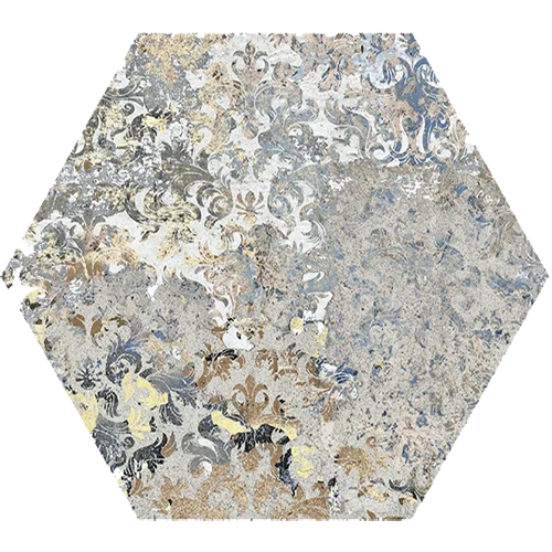 Aparici Carpet Sand Hexagon Mat 25x29
