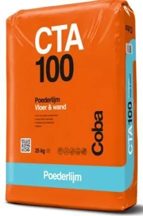 Coba Cta100 Poedertegellijm Wit 25 Kg