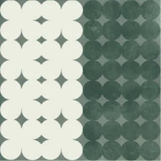 Mutina Azulej Trevo Nero 20x20