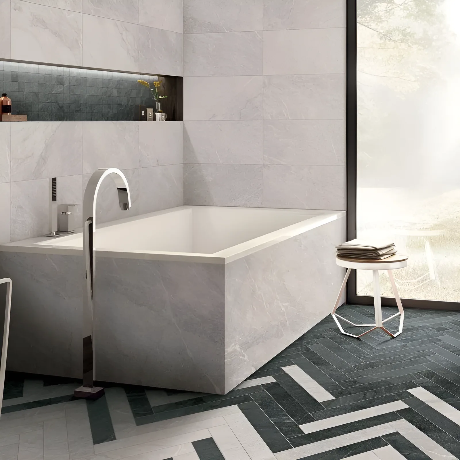 Flaviker B.savoy creme mat 60x60